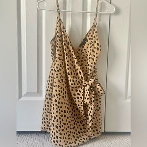 Forever 21 Leopard Romper